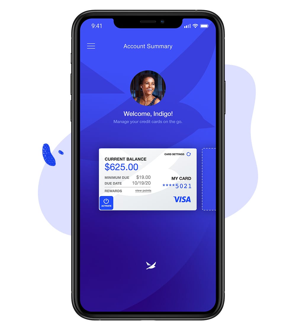 Spero Credit Card Mobile App background